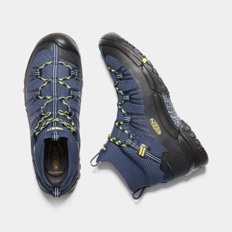 Keen Axis Evo Mid - Erkek Trekking Bot - Mavi/Sarı/Siyah - Turkey (580731MIA)